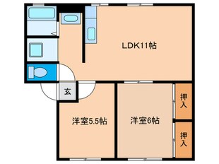 ソファレ錦織の物件間取画像